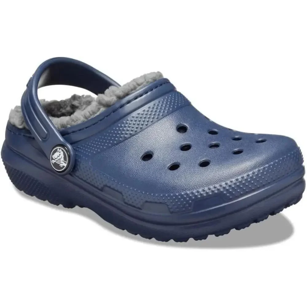 Crocs Classic Lined 207009-459 Clogs Toddler 4 Navy Comfort Casual Shoes ZAP2608